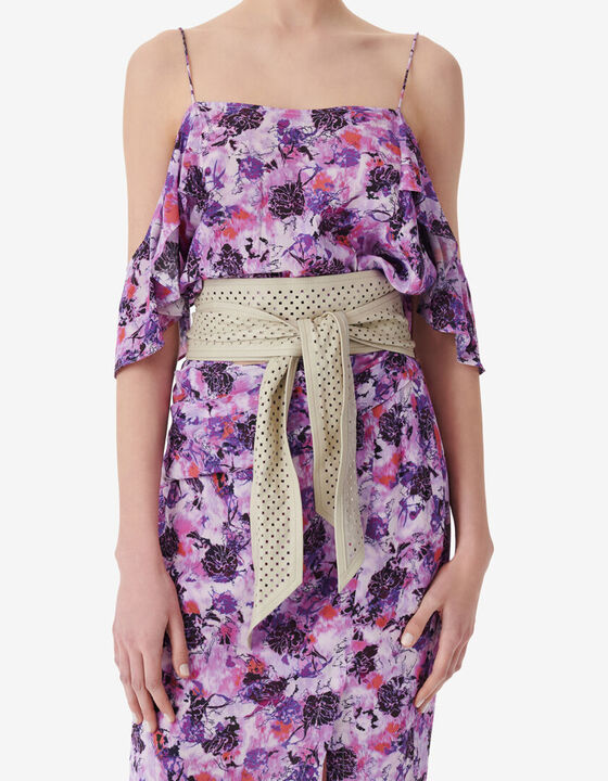 MINAK PRINTED CROP TOP